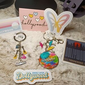 Dollywood Keychain and Sticker Set *NEW*